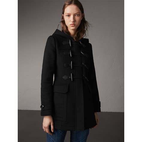 Wool dufflecoat Burberry Black size 40 IT in Wool 